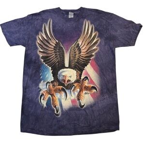 Quail hollow The Mountain 2011 Purple Tie Dye Screaming Eagle Graphic T-Shirt XL